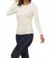 Anatomie Milly Pima Cotton Tee In Ivory In White