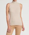 Anatomie Nicolette Sleeveless Cashmere Top In Oatmeal In White