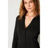 Anatomie Nikki Longsleeve Pique Shirt In Black