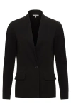 Anatomie Rosalinda Performance Knit Sleeve Blazer In Black