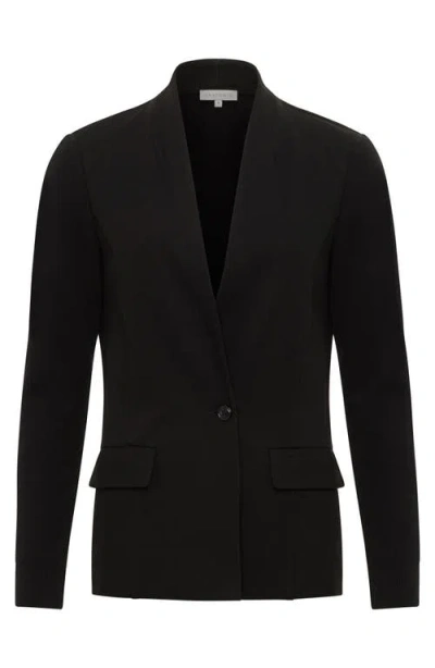 Anatomie Rosalinda Performance Knit Sleeve Blazer In Black