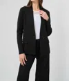 Anatomie Rosalinda Performance Knit Sleeve Blazer In Black