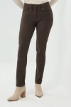 Anatomie Skyler Cozy Fleece-lined Travel Pant In Brown