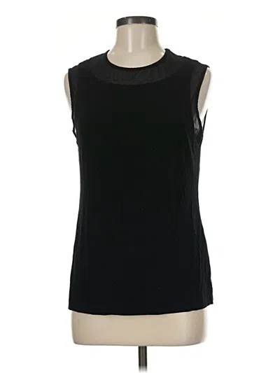 Pre-owned Anatomie Sleeveless Top Black Boatneck Tops