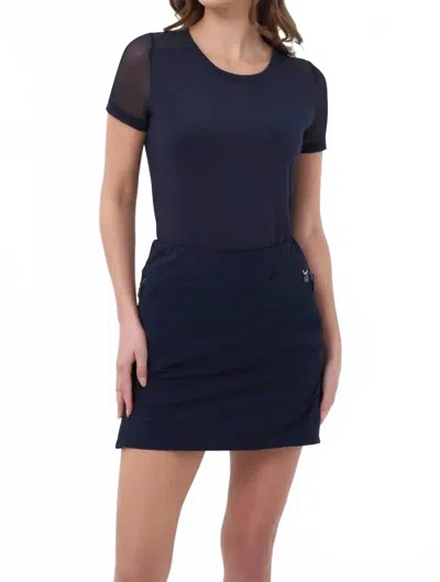 Anatomie Suzette Mini Skort In Navy In Blue