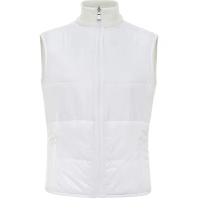 Anatomie Terry Reversible Puffer Vest In White