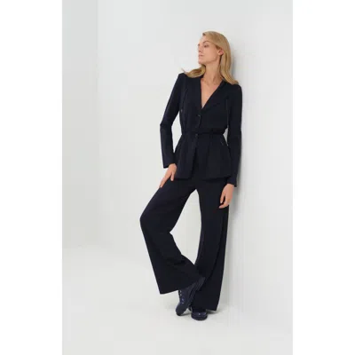 Anatomie Tressa Duo Comfortable Travel Blazer In Navy