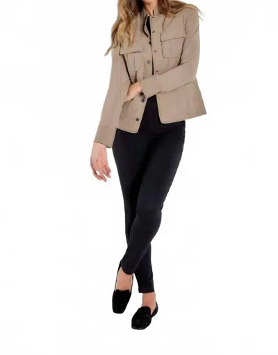 Anatomie Ultra Light Weight Patch Jacket - Plus In Khaki In Brown