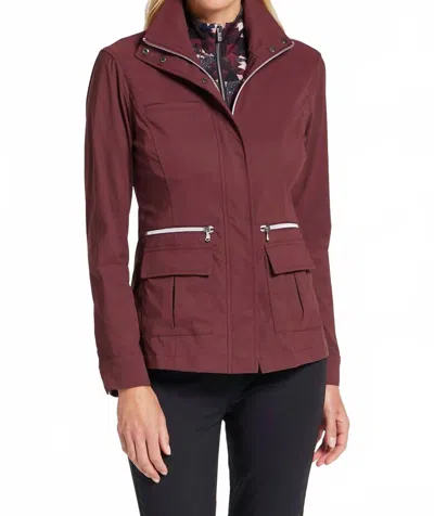 Anatomie Women's Keyna Safari Jacket In Sangria In Burgundy