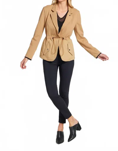 Anatomie Women's Waist Tie Jacket In Camel In Brown