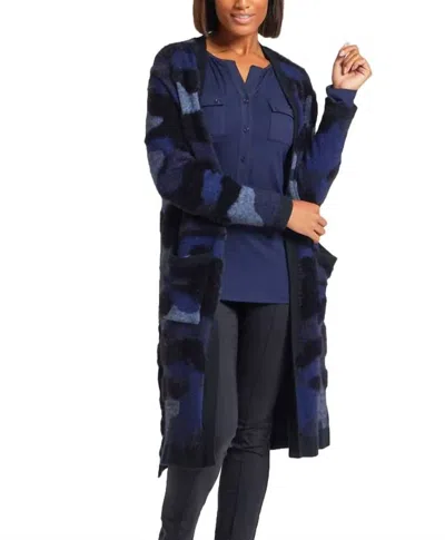 Anatomie Zendaya Duster Cardigan In Blue Multi