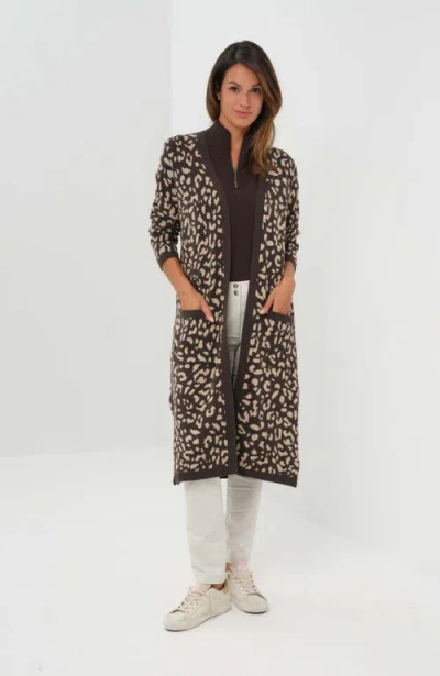 Anatomie Zendaya Long Duster Cardigan In Black