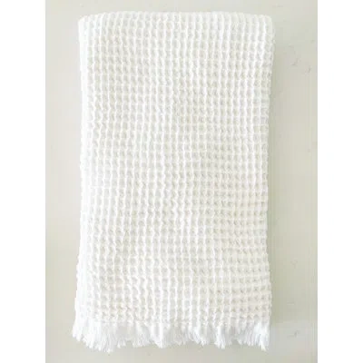 Anaya 100% Cotton Bath Towel In White