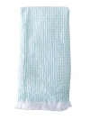 Anaya 2 Tone Turkish Cotton Waffle Bath Towel In Sky Blue
