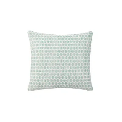 Anaya Aqua Blue Sailor Dots Indoor Outdoor Pillow 20x20