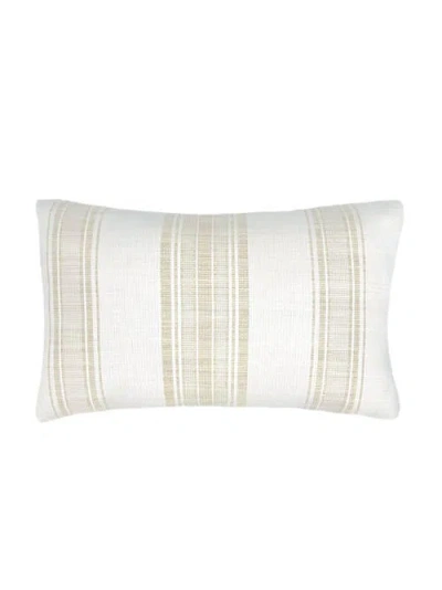 Anaya Pure Air Beach Club Stripe Outdoor Pillow In Beige Stripe