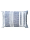 Anaya Pure Air Beach Club Stripe Outdoor Pillow In Indigo