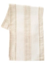 Anaya Beach Club Stripe Indoor Outdoor Table Runner In Beige Stripe