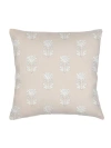 Anaya Block Print Linen Euro Pillow With Down Insert In Beige