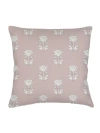 Anaya Block Print Linen Euro Pillow With Down Insert In Brown