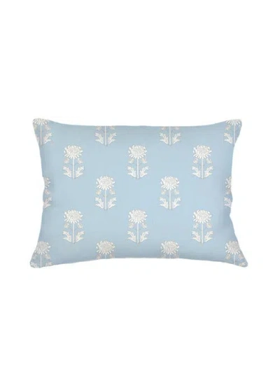ANAYA ANAYA BLOCK PRINT LINEN PILLOW WITH DOWN INSERT