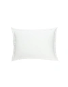 Anaya Bright White Fringe Linen Dutch Euro Pillow With Down Alternative Insert
