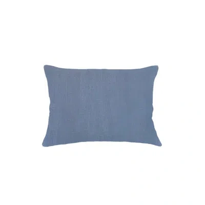Anaya Cape Blue So Soft Linen Pillow 14x20 With Down Insert