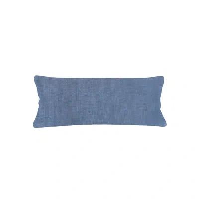 Anaya Cape Blue So Soft Linen Pillow 14x40 With Down Alternative Insert