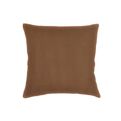 Anaya Caramel So Soft Linen Pillow 20x20 Cover Only In Brown