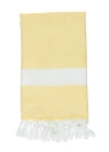 Anaya Charleston Stripe Turkish Cotton Beach Towel In Yellow