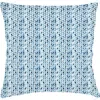 Anaya Chevron Velvet Pillow With Down Alternative Insert In Indigo