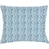 Anaya Chevron Velvet Pillow With Down Alternative Insert In Indigo
