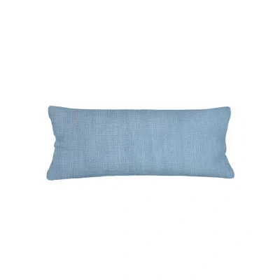 Anaya Coastal Blue So Soft Linen Body Pillow 20x54 With Down Alternative Insert