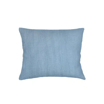 Anaya Coastal Blue So Soft Linen Dutch Euro Pillow 28x36 Cover Only