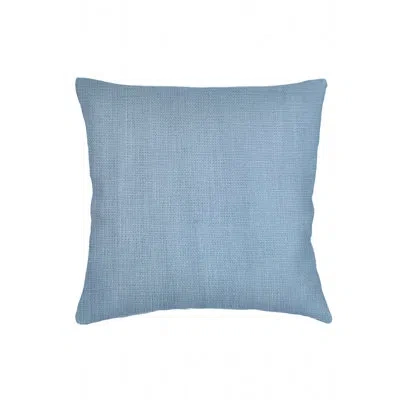 Anaya Coastal Blue So Soft Linen Pillow 24x24 With Down Alternative Insert