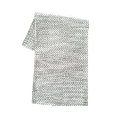 Anaya Coastal Breeze Indoor Outdoor Table Runner In Gray