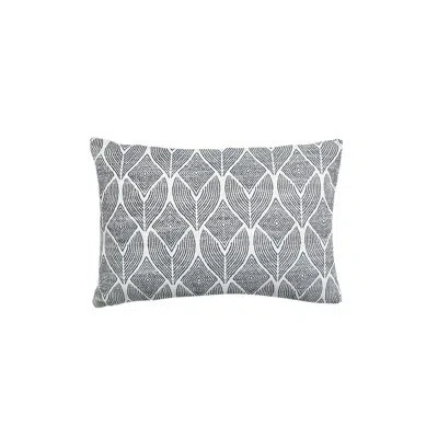 Anaya Cool Tropics Outdoor Pillow Cover & Insert In Black