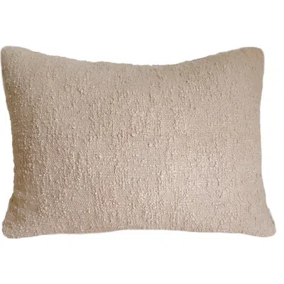 Anaya Cotton Boucle Dutch Euro Pillow Cover Only In Brown