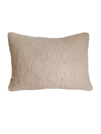 Anaya Cotton Boucle Dutch Euro Pillow With Down Alternative Insert In Brown