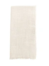 Anaya Cotton Gauze Fringe Napkins- Set Of 4 In White