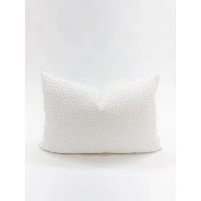 Anaya Cotton Pillow Cover & Insert In White
