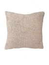 Anaya Cozy Cotton Boucle Euro Pillow With Down Alternative Insert In Beige