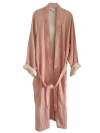 Anaya Crinkled Cotton Cuddle Robe In Terracotta