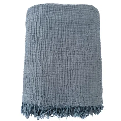 Anaya Crinkled Turkish Cotton Oversized Cuddle Blanket