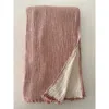 Anaya Crinkled Turkish Cotton Oversized Cuddle Blanket In Terracotta