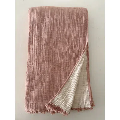 ANAYA ANAYA CRINKLED TURKISH COTTON OVERSIZED CUDDLE BLANKET