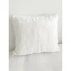 Anaya Easy Cotton Gauze Euro Pillow With Down Alternative Insert In White