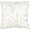Anaya English Garden Linen Pillow With Down Alternative Insert In Beige