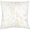 Anaya English Garden Linen Pillow With Down Insert In Beige