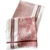 Anaya Epicurean Delights Kitchen Towels In Mushroom Red